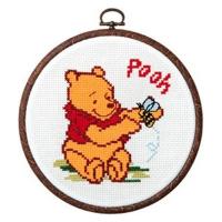 オリムパス製絲 ディズニーフープ/刺しゅうキット プーさん 7324 OLY-K7324 1セット(3個)（直送品） | LOHACO by アスクル(直送品グループ1)
