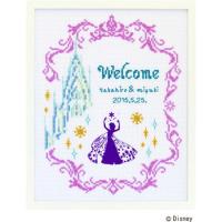 クロスステッチ 刺しゅうキット ディズニー ウェルカムボード アナと雪の女王 白 7468 OLY-K7468 1セット(3個)（直送品） | LOHACO by アスクル(直送品グループ1)