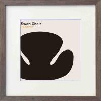 美工社 Swan Chair　名作チェア　ポスター ITY-62300 １個（直送品） | LOHACO by アスクル(直送品グループ1)