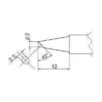 白光 こて先 2BC型 T20-BC2 1本(1個) 835-6890（直送品） | LOHACO by アスクル(直送品グループ1)