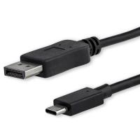 USB-C - DP 1.2 ケーブル／1m／ブラック　CDP2DPMM1MB　1個　StarTech.com（直送品） | LOHACO by アスクル(直送品グループ1)