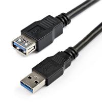 USB 3.0延長ケーブル 2m オス/メス ブラック　USB3SEXT2MBK　1個　StarTech.com（直送品） | LOHACO by アスクル(直送品グループ1)