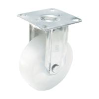 プレート式 固定 ステンレスキャスター ナイロン 車輪径130mm Jタイプ SUSーK型 取付寸法100×56 SUS-NK-130 1個（直送品） | LOHACO by アスクル(直送品グループ1)