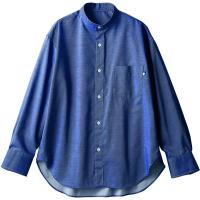住商モンブラン ワイドシャツ 兼用 長袖 ネイビー S BW2503-9 1枚（直送品） | LOHACO by アスクル(直送品グループ1)