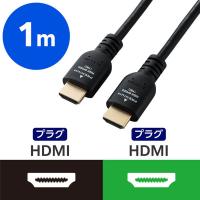 HDMI ケーブル 1m プレミアムハイスピード 4K 60Hz ブラック CAC-HDP10BK2 エレコム 1個（直送品） | LOHACO by アスクル(直送品グループ1)