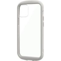 iPhone 12 mini ケース カバー 耐衝撃ハイブリッドケース PALLET CLEAR Flat ライトグレー（直送品） | LOHACO by アスクル(直送品グループ2)