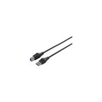 バッファロー ユニバーサルコネクター スリムケーブル A to B ブラック 1.0m USB3.0 BSUABSU310BK 1台（直送品） | LOHACO by アスクル(直送品グループ2)