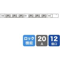 サンワサプライ 19インチサーバーラック用コンセント 200V（20A） 抜け防止ロック機能付き TAP-SV22012LK 1個（直送品） | LOHACO by アスクル(直送品グループ3)