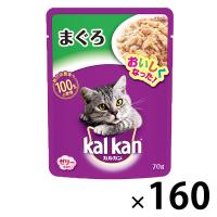 カルカン（kalkan）まぐろ 70g 160袋 キャットフード 成猫 ウェット パウチ | LOHACO by アスクル