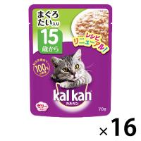 カルカン（kalkan）15歳から まぐろとたい 70g 16袋 キャットフード シニア猫 ウェット パウチ | LOHACO by アスクル