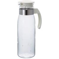 HARIO （ハリオ） 耐熱ガラス製 冷水筒 ポット ピッチャー スリムN オフホワイト 1400ml RPLN-14-OW 1個 | LOHACO by アスクル