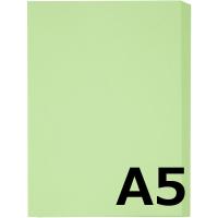 アスクル カラーペーパー A5 グリーン 1冊（500枚入）  オリジナル | LOHACO by アスクル