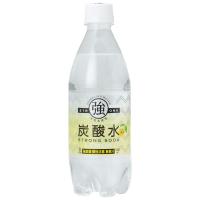 友桝飲料 強炭酸水 レモン 500ml 1箱（24本入） | LOHACO by アスクル