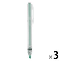 無印良品 ポリプロピレンノック式蛍光ペン 緑 1セット（3本） 良品計画 | LOHACO by アスクル