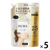 フレアフレグランス IROKA（イロカ） ネイキッドリリーの香り 詰め替え 超特大 1200ml 1セット（5個入） 柔軟剤 花王 | LOHACO by アスクル