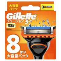 ジレット（Gillette）髭剃り フュージョン 5+1 電動タイプ 極薄5枚刃 替刃8個入 カミソリ 男性用 P＆G | LOHACO by アスクル