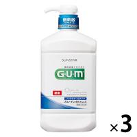 ガム デンタルリンス ノンアルコール 960mL 1セット（3本） サンスター GUM マウスウォッシュ 液体歯磨き 殺菌  歯周病予防 | LOHACO by アスクル