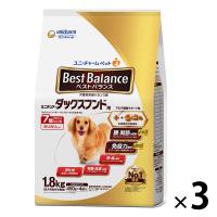 ベストバランス カリカリ仕立て 7歳以上 ミニチュアダックスフンド用 1.8kg（450g×4袋入）国産 3袋 ドッグフード 犬 ドライ | LOHACO by アスクル