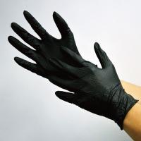【使いきりニトリル手袋】 川西工業 アイアングリップハード ＃2064 粉なし ブラック LL 1箱（50枚入） | LOHACO by アスクル