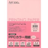 ニッケン文具 PPCカラー用紙 A4 100枚 ピンク NKK-4 1セット（5冊） | LOHACO by アスクル