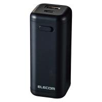 エレコム モバイルバッテリー/乾電池式/USB-C×1/USB-A×1/電池付属 DE-KD02BK 1個 | LOHACO by アスクル