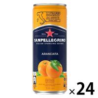 サンペレグリノ アランチャータ（オレンジ） 330ml 1箱（24缶入） | LOHACO by アスクル