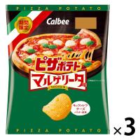 ピザポテト マルゲリータ味 3袋 カルビー ポテトチップス スナック菓子 おつまみ | LOHACO by アスクル