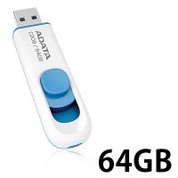 ADATA USB2.0対応スライド式USBメモリー64GB AC008-64G-RWE 1本 | LOHACO by アスクル