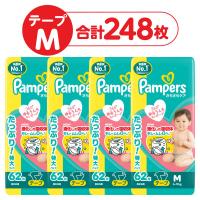 パンパース おむつ テープ Mサイズ（6〜11kg）1セット（62枚入×4パック）さらさらケア ウルトラジャンボ P＆G | LOHACO by アスクル