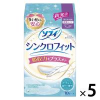 生理用品 ソフィ シンクロフィット 特に多い昼用 厚型タイプ トイレに流せる 1セット （10ピース×5個） ユニ・チャーム | LOHACO by アスクル