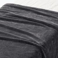 無印良品 ムレにくいあたたかファイバー厚手毛布 D 180×200cm ダークグレー 良品計画 | LOHACO by アスクル