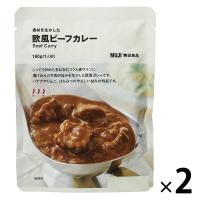 無印良品 素材を生かした 欧風ビーフカレー 180g（1人前） 1セット（1袋×2） 良品計画（イチオシ） | LOHACO by アスクル