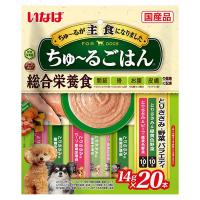 いなば ちゅーるごはん 犬 とりささみ＆ビーフ・野菜バラエティ 国産（14g×20本）1袋 ちゅ〜る ドッグフード おやつ | LOHACO by アスクル