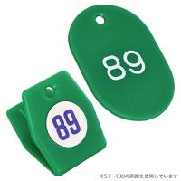 ササガワ クロークチケットA型151〜200緑 32-10403 1セット(ケース入)（取寄品） | LOHACO by アスクル