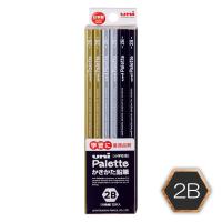 三菱鉛筆(uni) ユニパレット 鉛筆 2B 6角 ブラック軸（黒） K56172B 1ダース（12本入） | LOHACO by アスクル