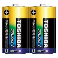 東芝 東芝（TOSHIBA）アルカリ乾電池 単1形 2本パック（シュリンク） LR20AN 2KP 1パック | LOHACO by アスクル