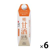 マルコメ プラス糀 米糀からつくった糀甘酒 豆乳ブレンド 1000ml 1箱（6本入） | LOHACO by アスクル