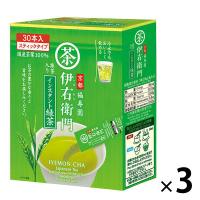 【水出し可】宇治の露製茶　伊右衛門　抹茶入りインスタント緑茶スティック　1セット（90本：30本入×3箱） | LOHACO by アスクル