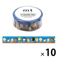 カモ井加工紙 マスキングテープ mt Peanuts（エムティ ピーナッツ） みんなでおしゃべり 幅15mm MTPNUT01 10巻 | LOHACO by アスクル