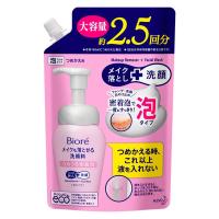 花王 ビオレ メイクも落とせる洗顔料うるうる密着泡 つめかえ用 大容量 330mL | LOHACO by アスクル