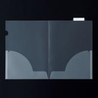 アスクル　クリアーホルダー　A4　1箱(100冊)　2つ折　上山インデックス付　ファイル  オリジナル | LOHACO by アスクル