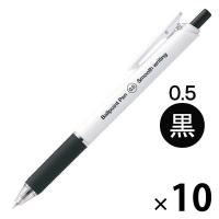 ぺんてる　アスクル　なめらかインクボールペン　0.5mm　黒　10本  オリジナル | LOHACO by アスクル