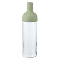 HARIO（ハリオ）冷水筒 フィルターインボトル 水出し 耐熱ガラス製 スモーキーグリーン 750ml 日本製 熱湯・食洗機対応 1個 | LOHACO by アスクル