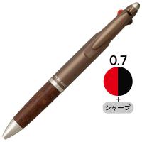 ジェットストリーム2＆1 多機能ペン 0.7mm ピュアモルトメタリックブラウン 2色+シャープ 三菱鉛筆uni | LOHACO by アスクル