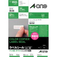 エーワン ラベルシール 表示・宛名ラベル レーザープリンタ マット紙 白 A4 95面 1袋（100シート入） 28770 | LOHACO by アスクル