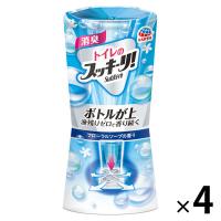 トイレのスッキーリ 置き型 フローラルソープの香り 400ml 4個 消臭剤 芳香剤 アース製薬 | LOHACO by アスクル