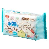 ウェットティッシュ サンリオ 水99％ おしりふき（80枚×3コパック）レック | LOHACO by アスクル
