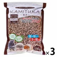 クリーンモフ 小動物用 KAMIYUKA 〜紙床〜 ブラウン 500g 3袋 シーズイシハラ | LOHACO by アスクル