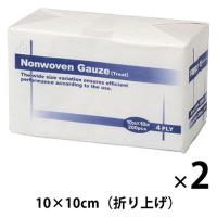 不織布ガーゼ（トリート）　4折　10ｘ10cm　1セット（200枚入×2包）　エフスリィー | LOHACO by アスクル