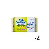 【大人用/流せる】流せるおしりふき 花王 リリーフ（R） トイレに流せるおしりふき 詰替用　1セット（24枚入×2パック） | LOHACO by アスクル